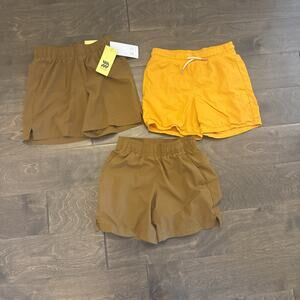 Boys All In Motion Shorts Above The Knee Size Small 6/7 LOT Of 3